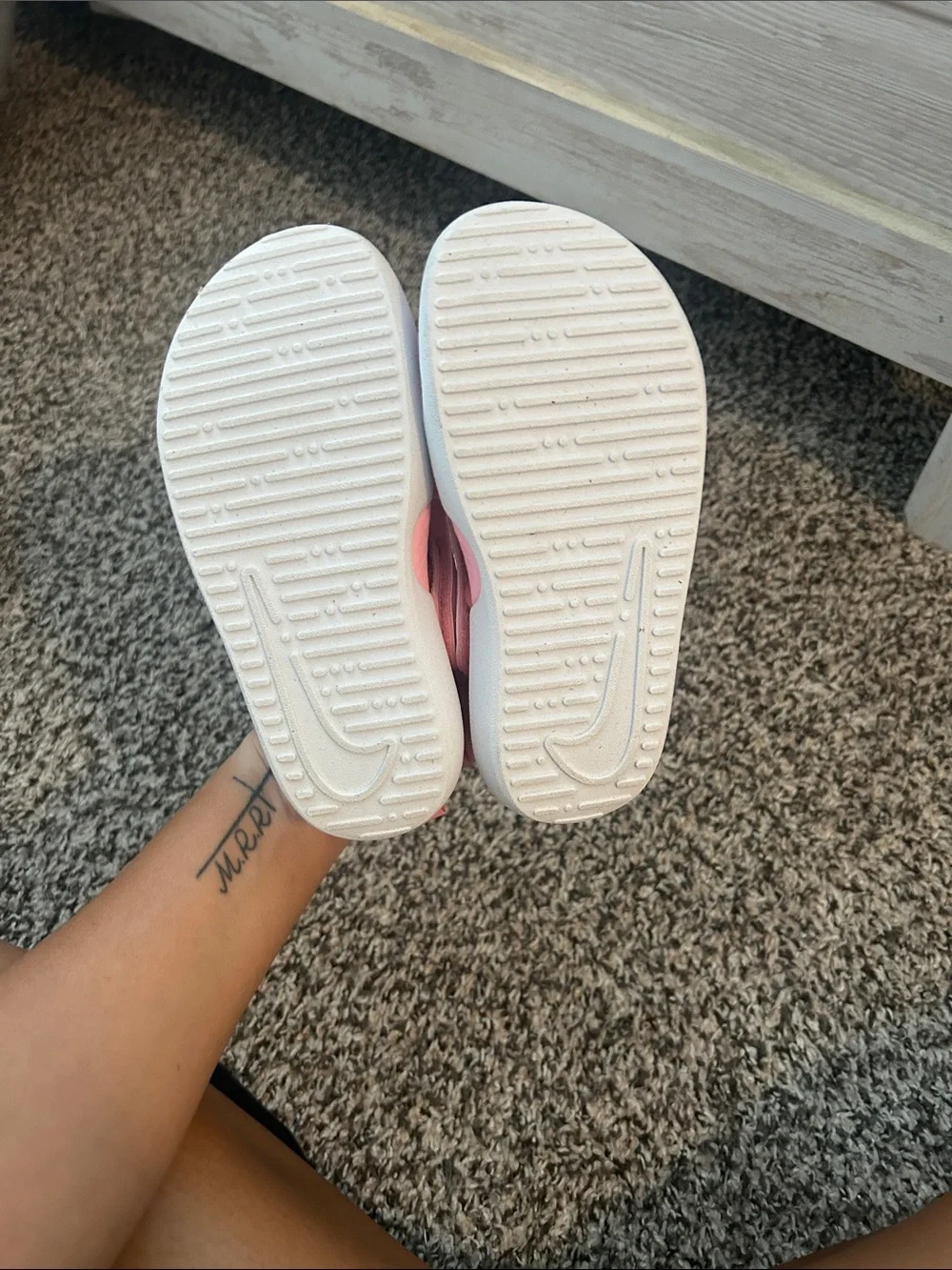 Nike Kids Pink Slip-On Water Shoes with White Sole